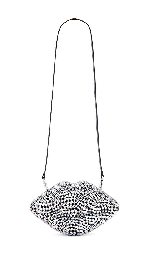SIMONMILLER POCHETTE CRYSTAL LIP en Metallic Silver. | Revolve Clothing (Global)