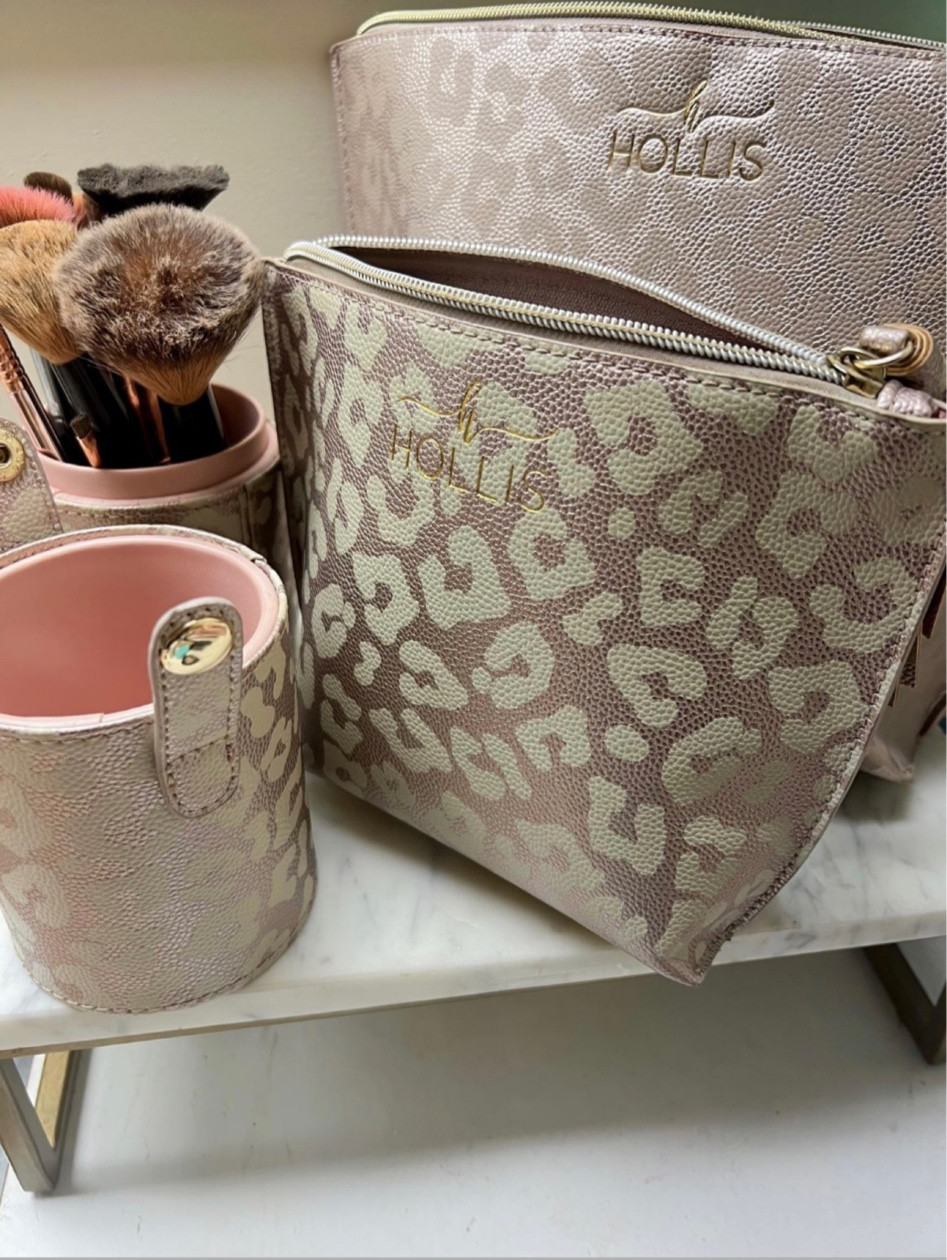 My favorite Hollis makeup bags and makeup brush holder, travel bag, vacation, makeup bag, travel accessories, leopard makeup bag, makes a great gift, I own the Holy Chic and the Camilla Couture makeup bags, they wipe clean inside of your makeup spills which I love. #LaidbackLuxeLife

Follow me for more fashion finds, beauty faves, lifestyle, home decor, sales and more! So glad you’re here!! XO, Karma

#LTKStyleTip #LTKBeauty #LTKTravel