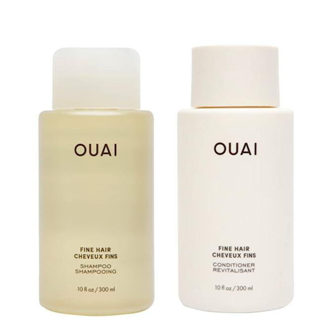 OUAI Fine Shampoo + Conditioner Set. Free from Sulfates. 10 oz Each. | Amazon (US)