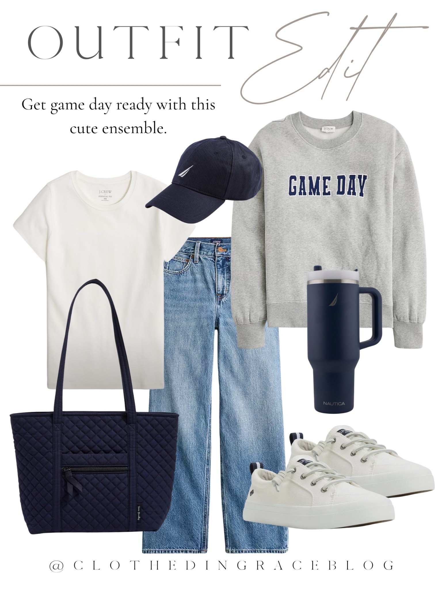 Casual but classy game day ensemble 