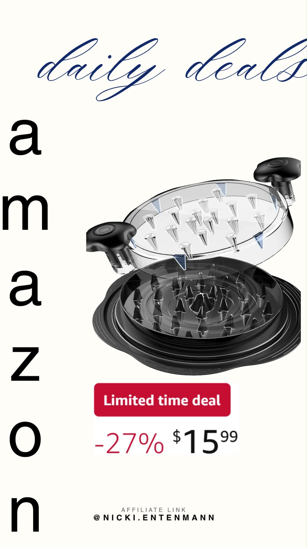 Chicken Shredder Large Chicken Breast Shredder Tool Twist with Brush and Fork makes meal prep faster, easier, and more fun with quick pulls that keep dishes tasty and stress free. 🍗✨🔪  

#ChickenShredder #kitchentools #mealprep #cookware #homecooking #easyrecipes #kitchenfinds #foodie #cookingessentials #kitchenappliances 

 #LTKfoodie #LTKHome #LTKSaleAlert