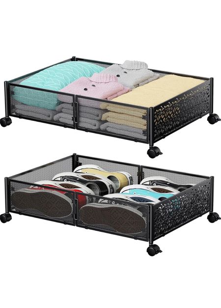 Under Bed Storage Containers with Wheels, Under Bed Shoe Storage Organizer Drawer, Tool-free Assembly Metal Storage Containers for Bedroom Clothes Shoes Blankets -2PCK


#LTKfindsunder50 #LTKhome