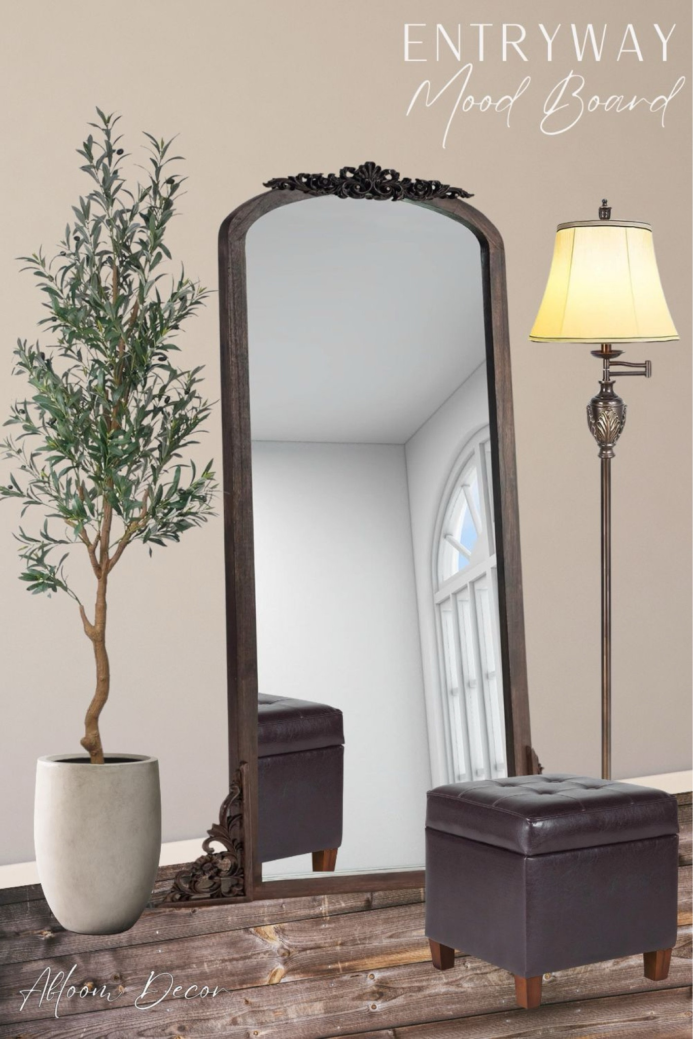 Full length mirror entryway design idea!

#LTKHome