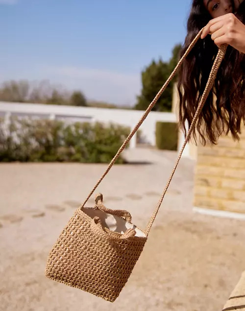The Small Transport Crossbody: Straw Edition | Madewell