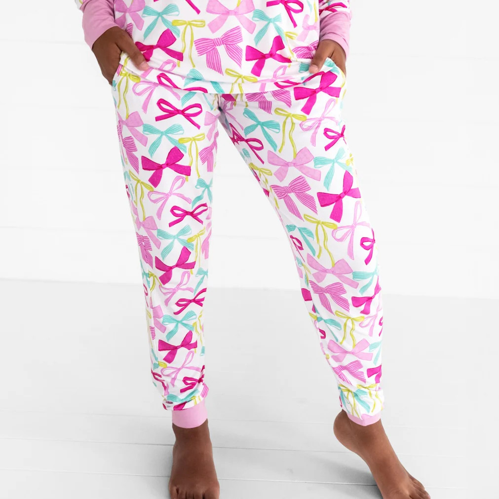 Ribbons & Bows Women's Pajama Pants | Little Sleepies