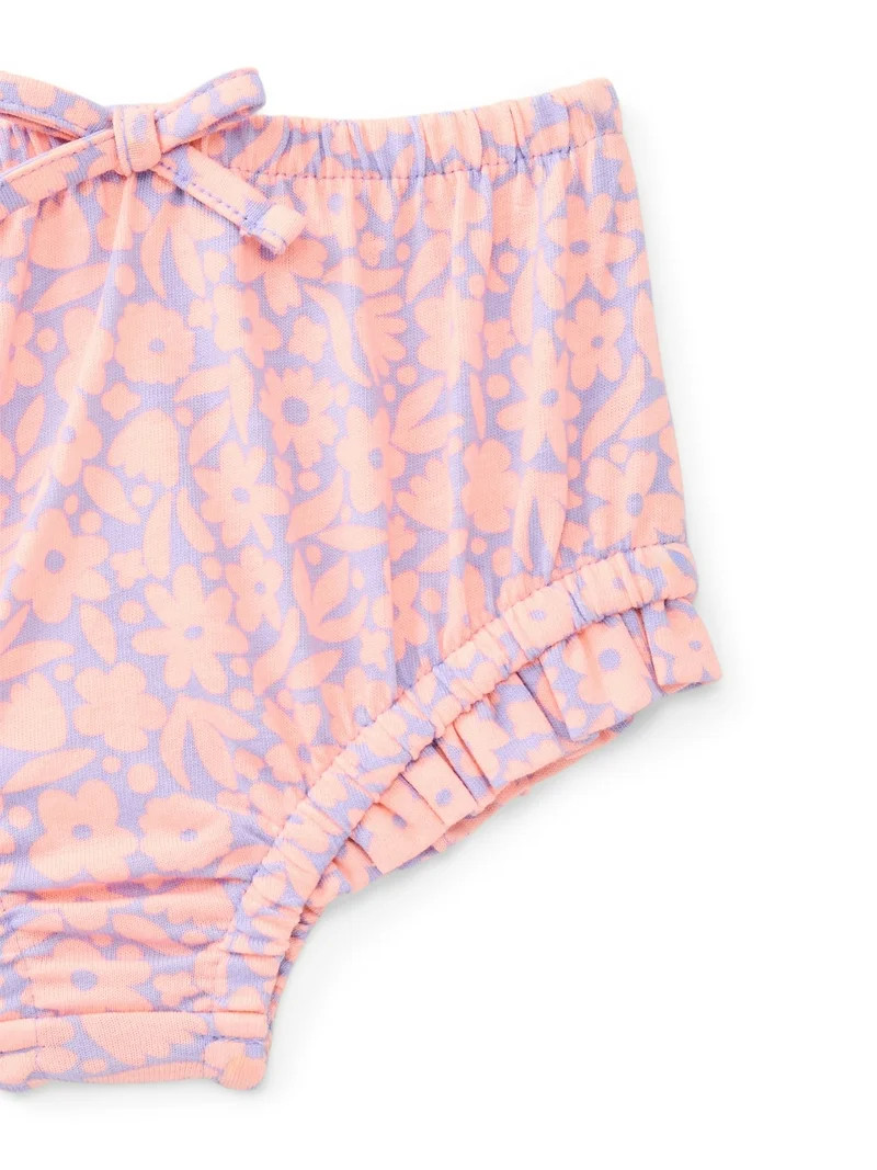 Wonder Nation Baby Girl Bloomer Shorts, Sizes 0-24 Months | Walmart (US)