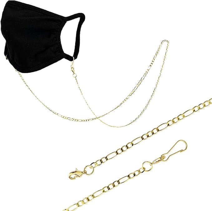 Mask Holder Chain Strap - Mask Chain Made From 100% Copper. Stylish Mask Strap, Mask Lanyard (Fac... | Amazon (US)