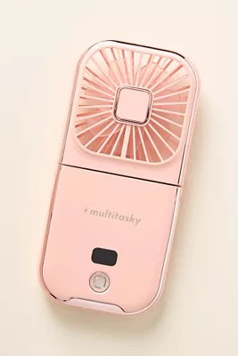 Multitasky PhonePal 3-in-1 Pro: Cooling Fan + Power Bank + Phone Stand (with Display Panel) | Anthropologie (US)