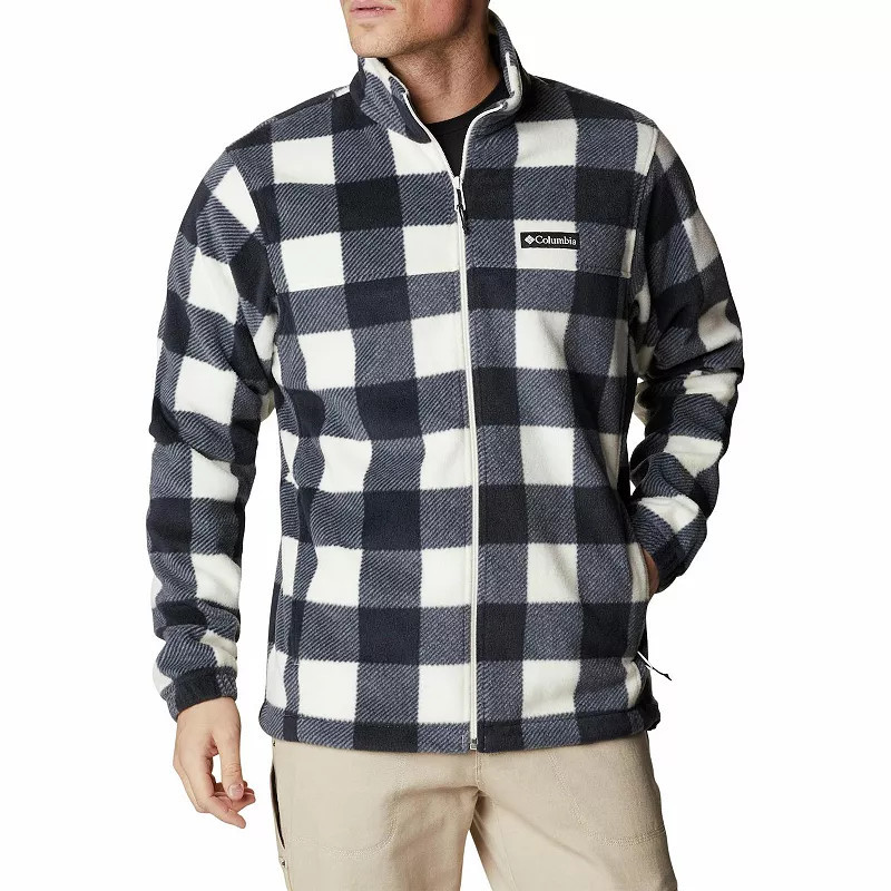 Men's Columbia Steens Mountain™ Printed Full-Zip Fleece Jacket, Size: XXL, Chalk Check Print | Kohl's