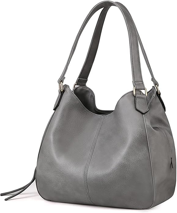 Women's Multi-pocket Shoulder Bag Fashion Vegan Leather Handbag Tote Purse | Amazon (US)