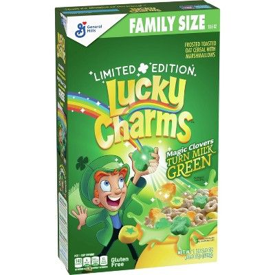 Lucky Charms Saint Patrick's Day Family Size Cereal - 18.6 oz | Target