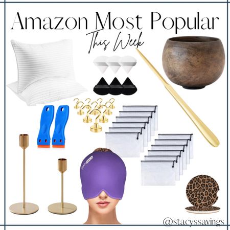 Most popular Amazon purchases! Gold letter opener, candlesticks & magnetic hooks, decorative home decor, car accessories, the best pillows, a label scraper, mesh zipper organizing bags and make up triangles!



#LTKhome #LTKbeauty #LTKFind