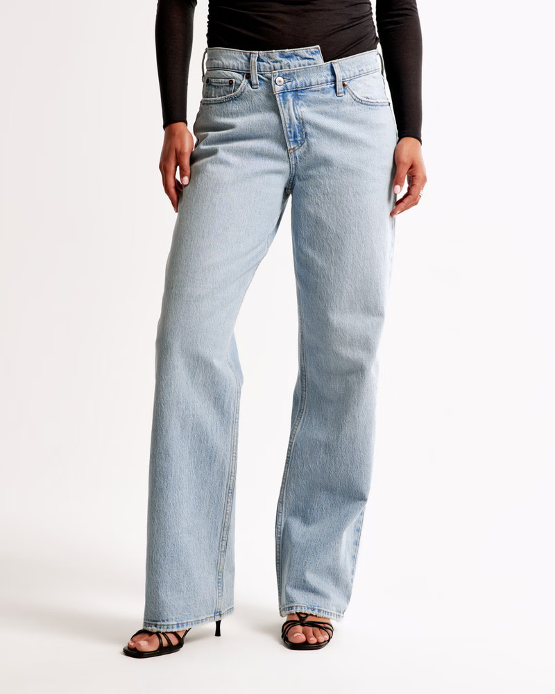 Curve Love Low Rise Baggy Jean | Abercrombie & Fitch (US)