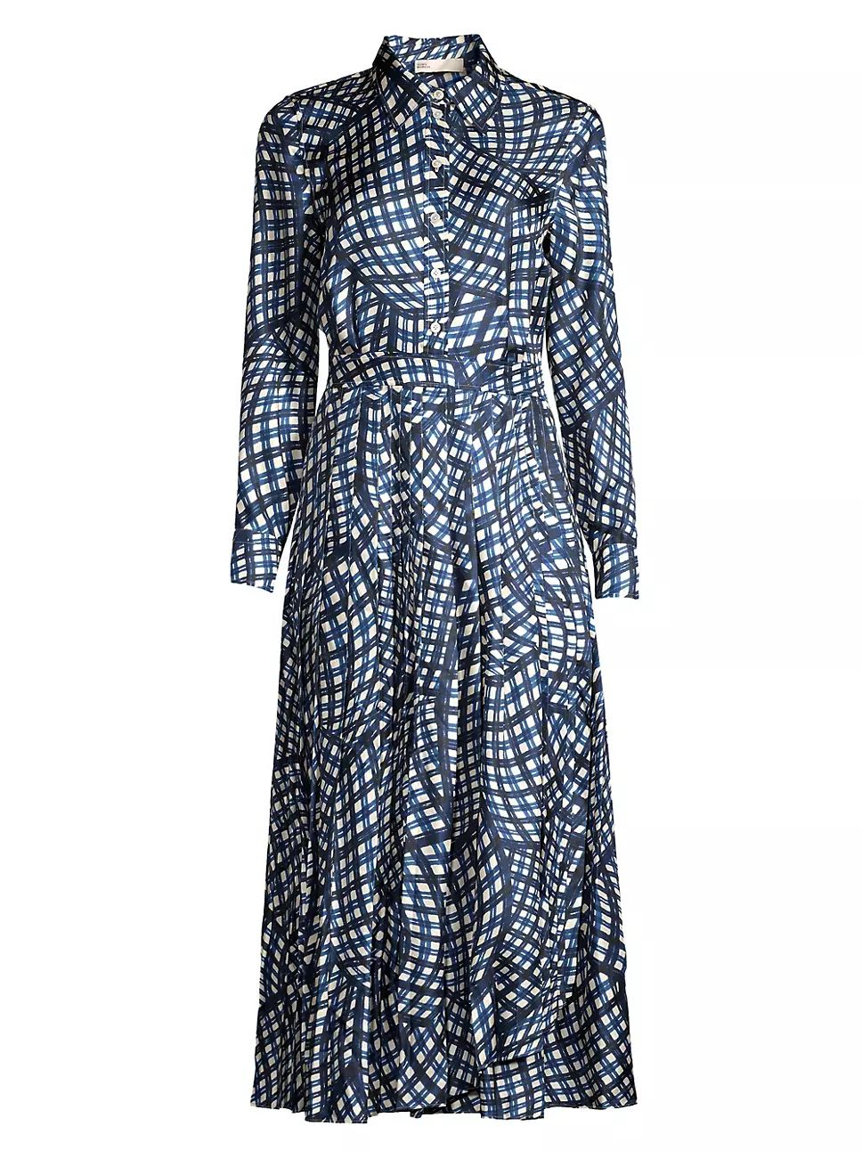 Printed Silk Twill Shirtdress | Saks Fifth Avenue