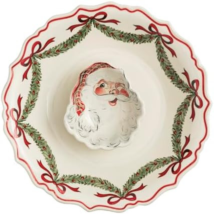 Mud Pie Christmas Santa Chip & Dip Set | Amazon (US)