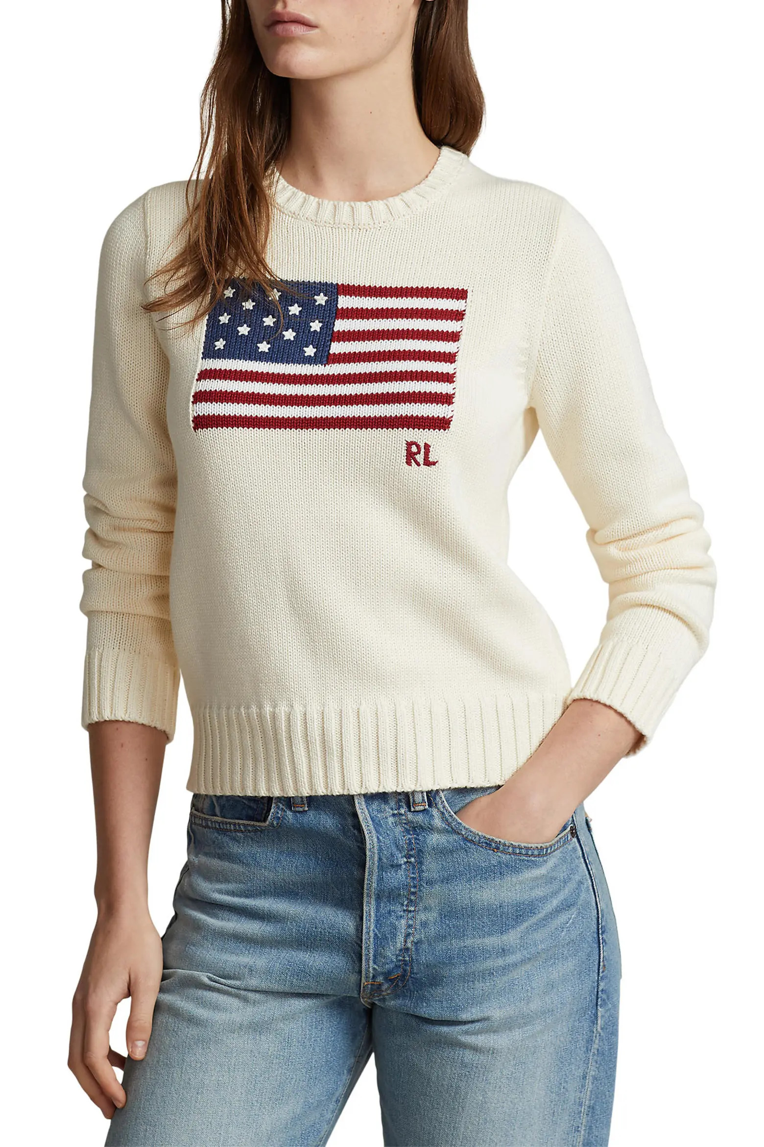 Flag Crewneck Sweater (Women) | Nordstrom | Nordstrom
