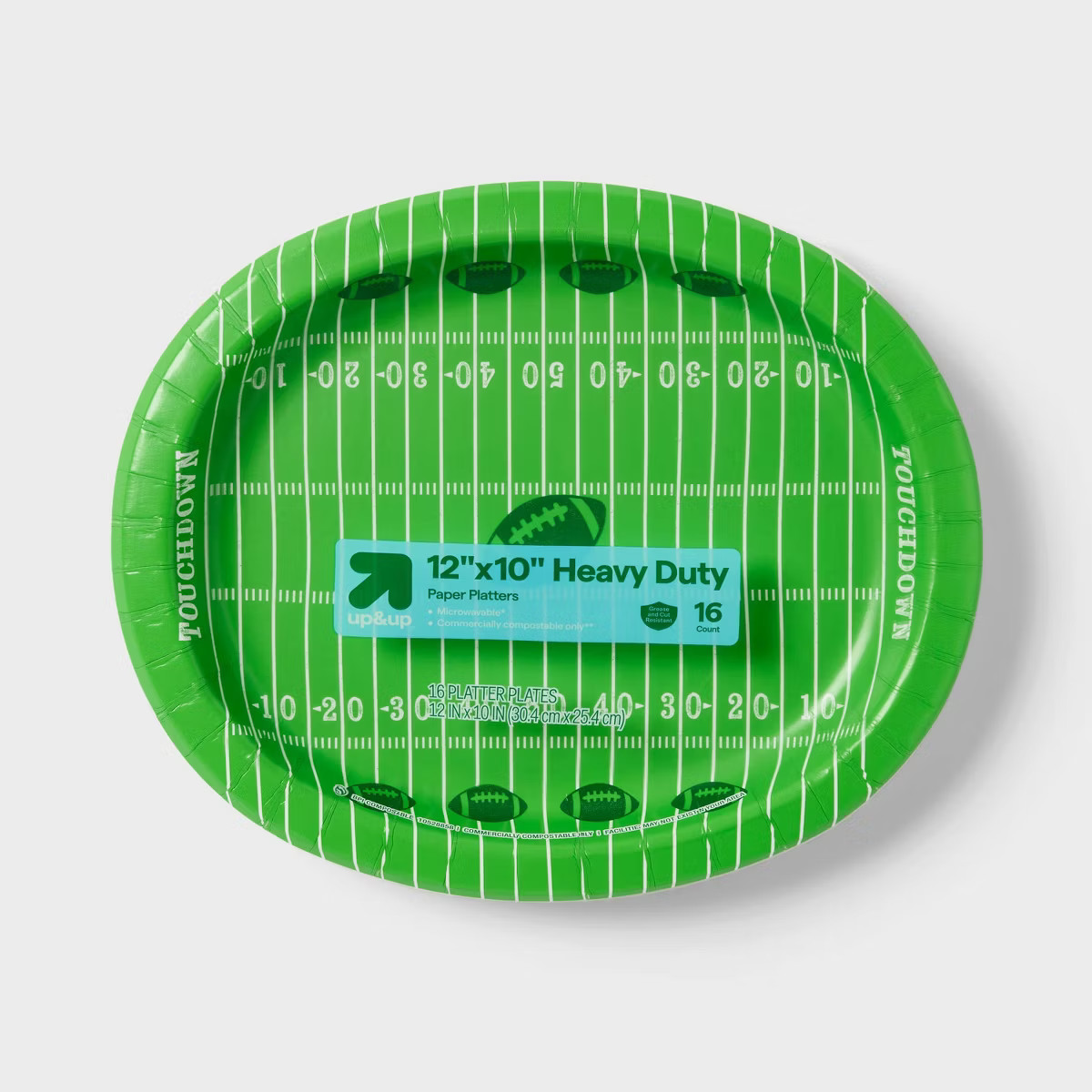 Game Day Disposable platter - Touchdown - 16ct - up&up™ | Target