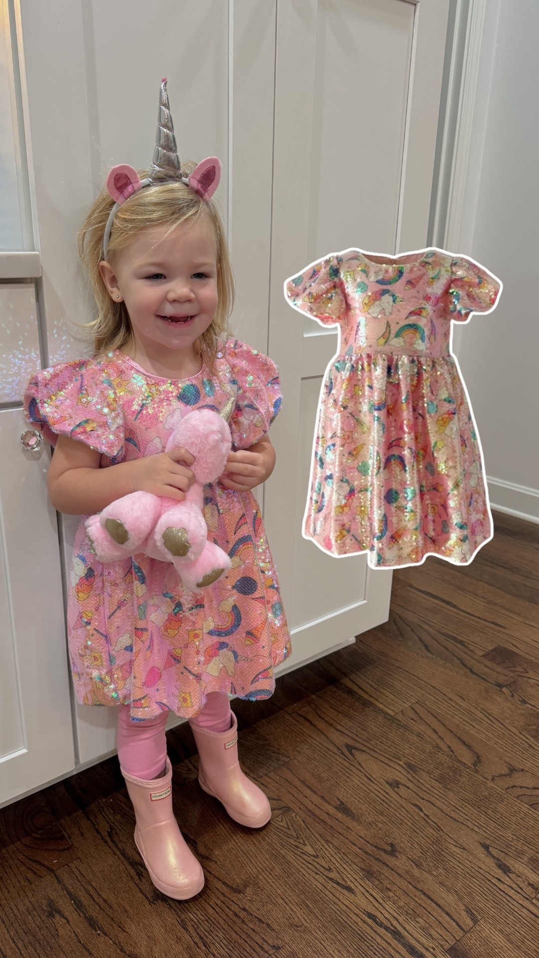 Perfect little unicorn dress for little girls! From Lola and the boys-- would make an adorable birthday or celebration dress  

#LTKStyleTip #LTKKids #LTKFindsUnder100