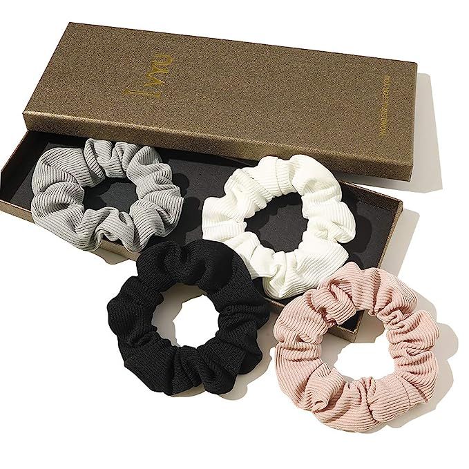 Scrunchies Hair Ties Scrunchy for Women Girls Cute Hairties for Thick Curl Hair No Crease Hair Ac... | Amazon (US)