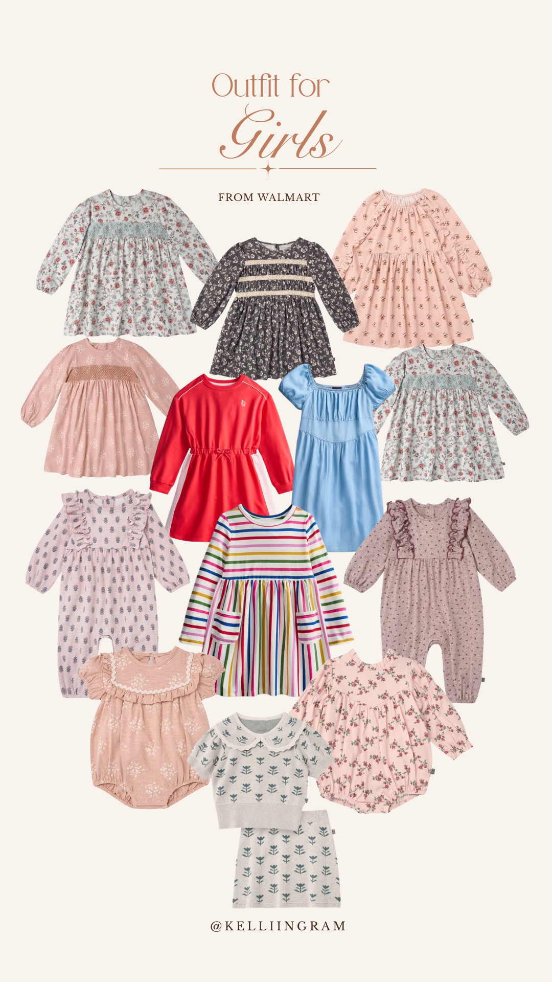 I love finding pieces for my girls that are comfy, affordable, and perfect for everywhere, like school, playdates, church, and family photos. Check these out for your girls too! 🥰 

 #LTKxWalmart #LTKootd #LTKKids