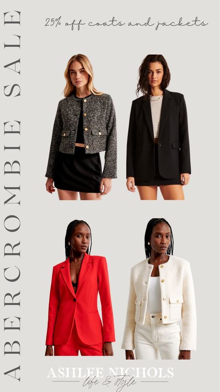 Abercrombie has 25% off coats and jackets! I rounded up some blazers for you, these would really complete a holiday look! 

Abercrombie sale, blazers, Abercrombie finds, holiday styles, Ashlee Nichols 

#LTKstyletip #LTKsalealert #LTKSeasonal