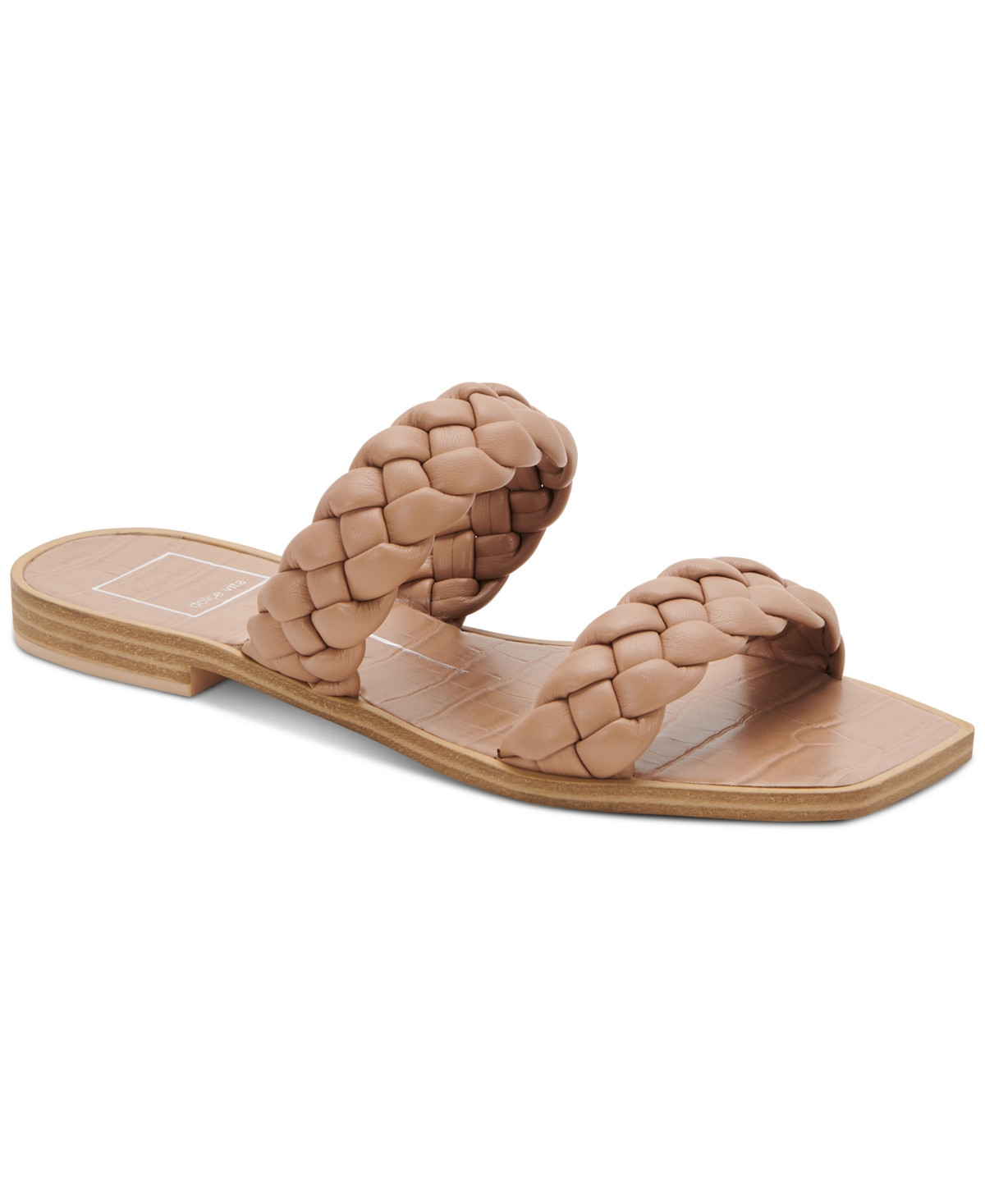 Dolce Vita Women's Indy Braided Double Band Slide Flat Sandals Women's Shoes | Macys (US)