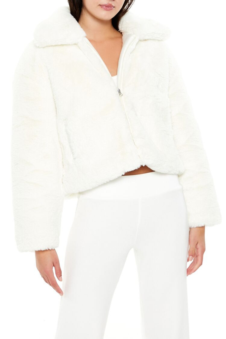 Faux Fur Zip-Up Coat | Forever 21