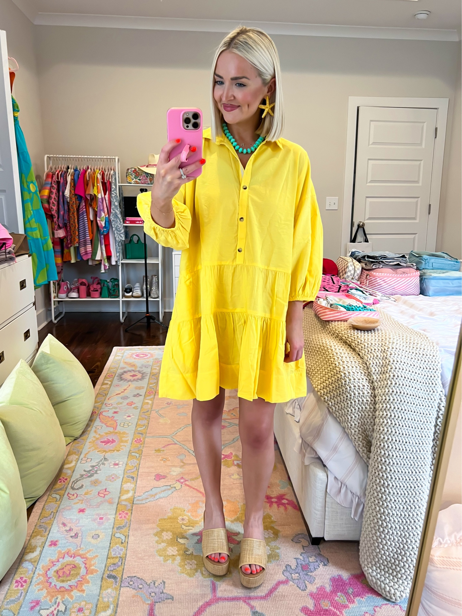 Yellow mini dress / Misha mini dress 
Size: XS (runs big) 

#LTKSeasonal #LTKStyleTip #LTKFindsUnder100