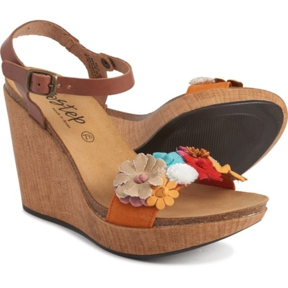 Biostep MILO boho wedge platform 🌺 leather sandals | Poshmark