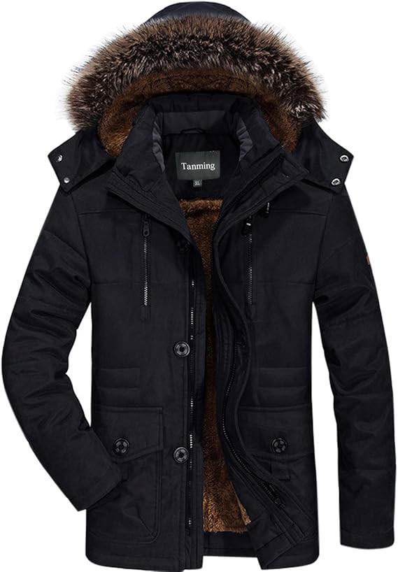 Tanming Men's Thicken Warm Winter Coat Mountain Ski Snowboard Jacket Hooded Parkas | Amazon (US)