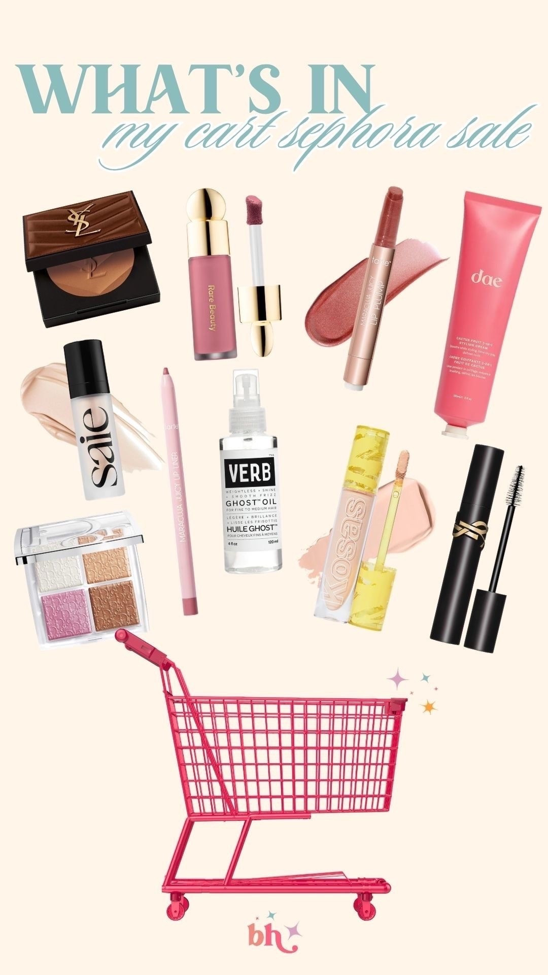 What’s in my cart from the Sephora Sale! Runs from 04/10-04/20, get up to 30% off!!

Sale alert, beauty finds, new arrivals , Britt Horton

#LTKootd #LTKBeauty #LTKSeasonal