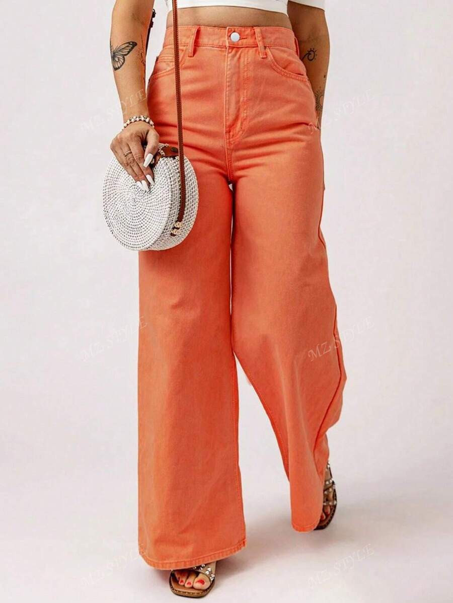 Women Street Fashion Casual Wide Leg Pants | SHEIN