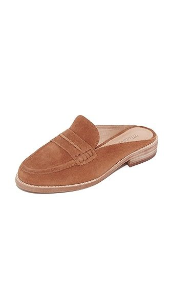 Madewell Elinor Suede Loafer Mules | Shopbop