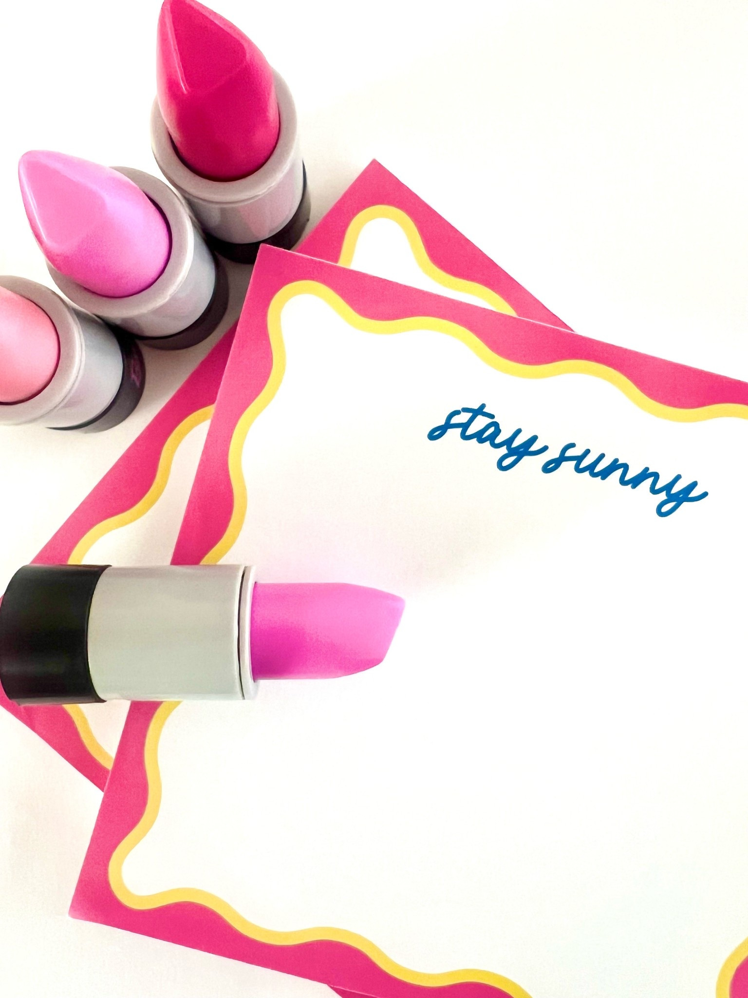 Happy National Lipstick Day! 💄 
… I’m more of a gloss girl but this mini Barbie (inside the lipstick!) is a cute gift for your fave girly-girls. And I love my ‘Stay Sunny’ The Sunny La La notepad by fab Joy Creative Shop (use code NICOLE10 to enjoy 10% off orders)!

Talking on my socials for work about using creative ways to shout your brand BESIDES just your logo, and this is a micro example of that. (I also love to use the idea for gifting - gifting someone a personalized notepad? Consider using a word, phrase, zip code, area code, inside joke instead of same ‘ol name or monogram!)

#LTKSeasonal #LTKFamily #LTKKids