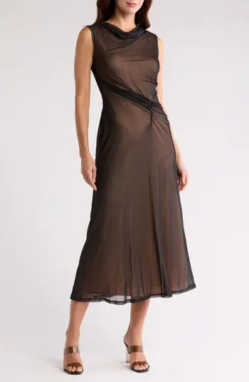 DKNY Ruched Cowl Neck Dress | Nordstromrack | Nordstrom Rack