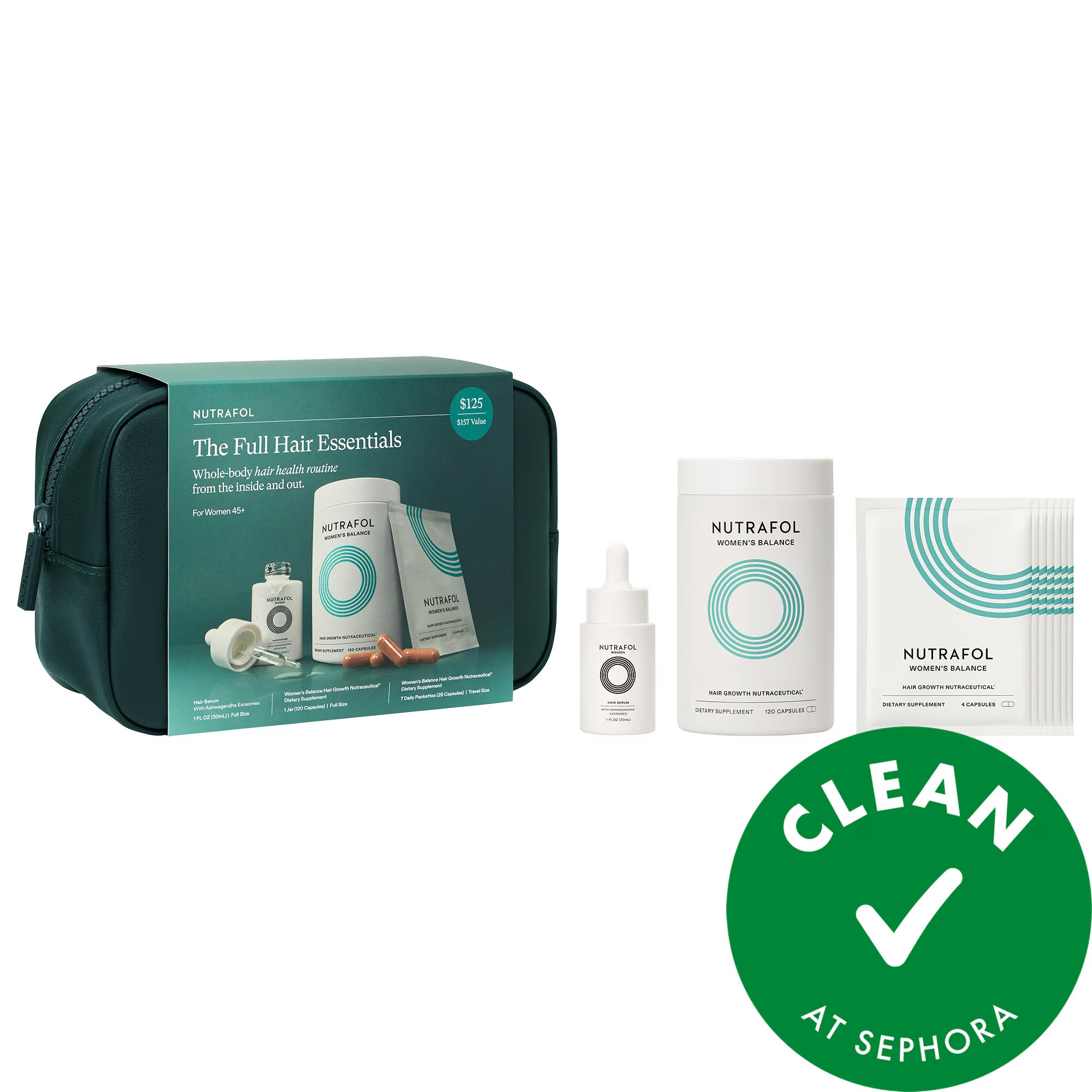 Nutrafol WOMEN'S BALANCE 45+ Hair Growth Supplements & Serum Gift Set for Thinning Hair | Sephora (US)