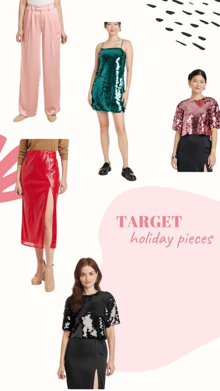 Holiday pieces from Target. And it's all about sequins 