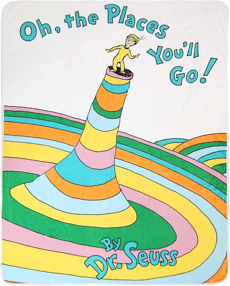 Fun Costumes Oh, The Places You'll Go 60x48 Comfy Throw Standard | Amazon (US)