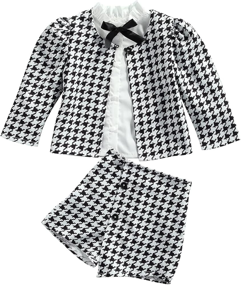 Kids Toddler Baby Girl Fall Winter Outfit Long Sleeve Pompom Knitted Shirt Sweater Top Button Ski... | Amazon (US)