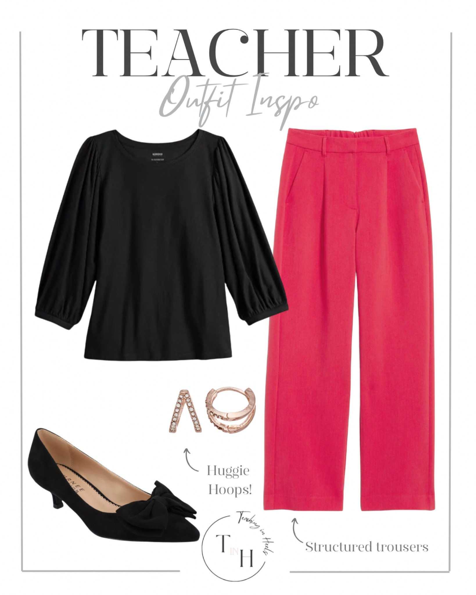Puff sleeve top  tailored suit pants  black kitten heels  bow heels  bow pumps  huggie hoop earrings  teacher outfit  teacher style  teacher work style workwear  business casual  business office outfit  teacher ootd  teacherfit  ootd trendteacher  teacher outfits  teacher ootd  teacher outfit ideas


#LTKMostLoved #LTKstyletip #LTKSpringSale