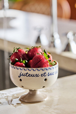 Café Violette Handpainted Stoneware Berry Basket | Anthropologie (US)