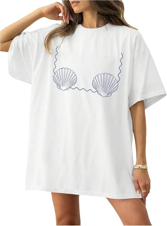 SOLY HUX Women's Plus Size Graphic Tees Short Sleeve Crew Neck Aesthetic T Shirt Summer Vacation ... | Amazon (US)
