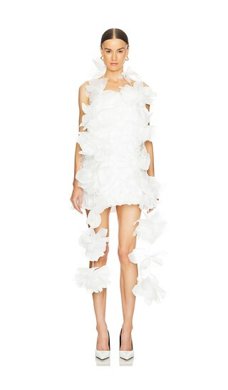 Eden Flower Boa in Lily White | Revolve Clothing (Global)