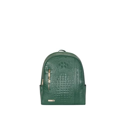 Tote&Carry Apollo BFF Backpack for Women, Vegan Leather, Water-Resistant, Carry-On Luggage for Travel, Work & Daily Use (Crocodile Skin, Black) | Amazon (US)