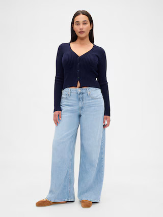 Curvy Mid Rise UltraSoft Baggy Jeans | Gap (US)