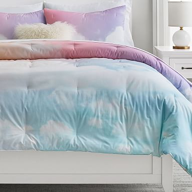Rainbow Sky Organic Comforter & Sham | Pottery Barn Teen