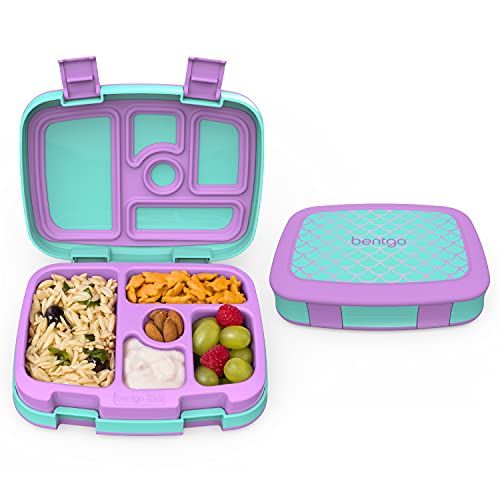 Bentgo Kids Prints (Mermaid Scales) - Leak-Proof, 5-Compartment Bento-Style Kids Lunch Box – Id... | Amazon (US)