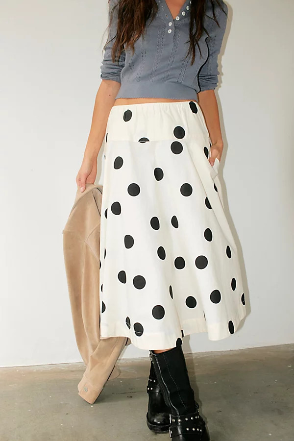 Betty Drop-Waist Midi Skirt | Free People (Global - UK&FR Excluded)