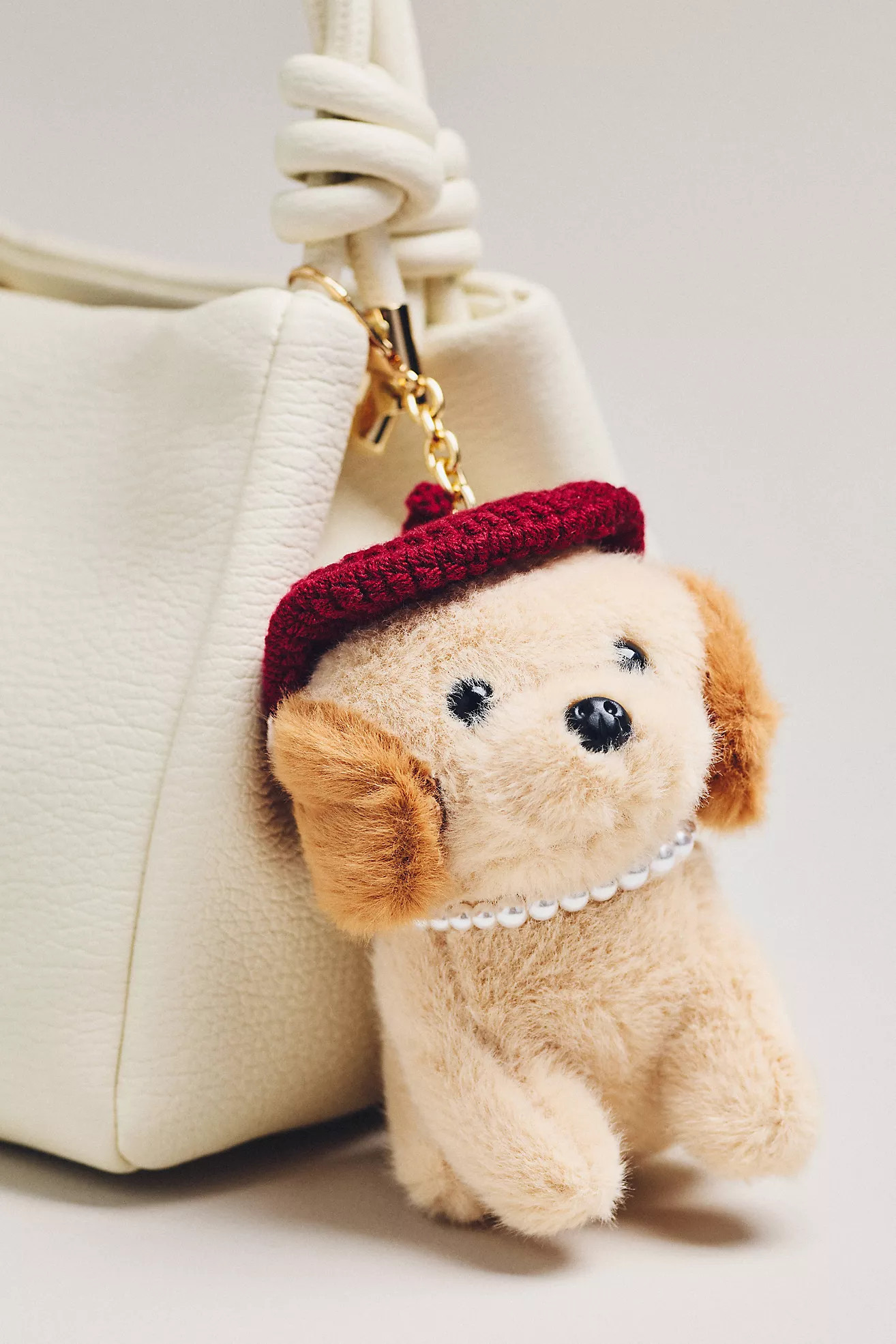 Fluffy Dog Plush Bag Charm | Anthropologie (US)