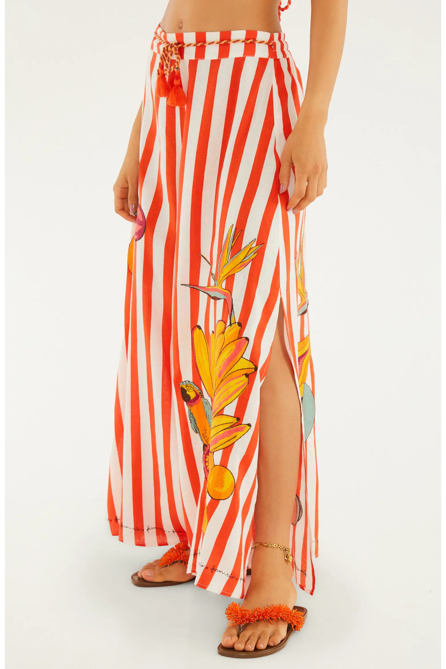 Mixed Print Linen Blend Cover-Up Drawstring Pants (Women) | Nordstrom | Nordstrom